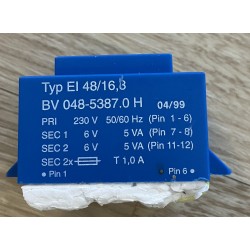 Printtransformator 2x 6V