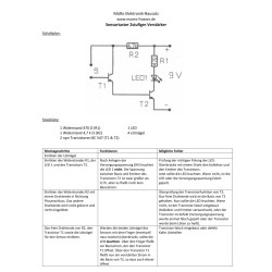 4x Sensortaster 2stufiger Verstärker (Transistorbausatz)