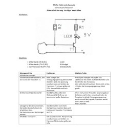 4x Einbruchsicherung 1stufiger Verstärker (Transistorbausatz)