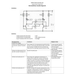 4x Wechselblinker Astabile Kippstufe (Transistorbausatz)