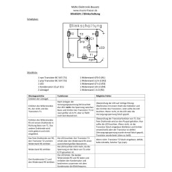 4x Blinklicht / Blinkschaltung  (Transistorbausatz)